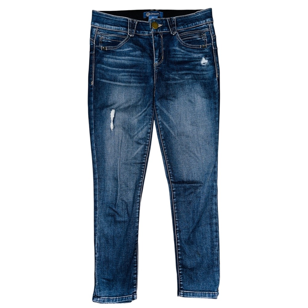 ND1 Democracy Ab Solution Distressed Dark Wash Denim Skinny Jeans Size 6